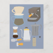 Coffee Maker Tools Briefkaart (Voorkant)