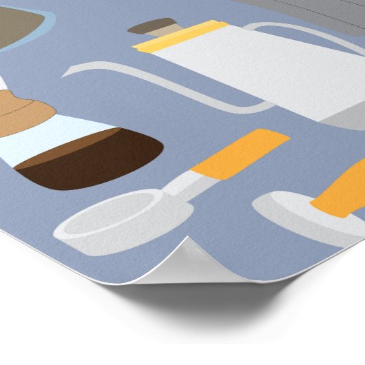 Coffee Maker Tools Poster (Hoek)