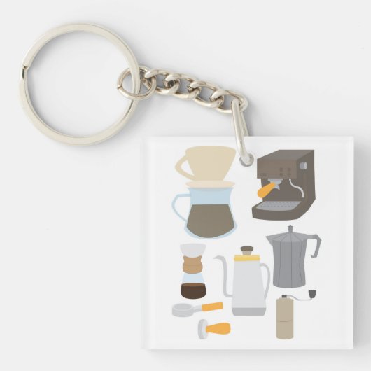 Coffee Maker Tools Sleutelhanger (Voorkant)