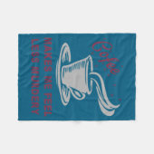 Coffee Makes Me Feel Less Murdery Funny Sarcastic  Fleece Deken (Voorkant (Horizontaal))