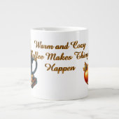 Coffee Makes Things Happen Extra Grote Beker (Voorkant)
