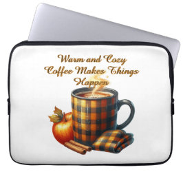Coffee Makes Things Happen Laptop Sleeve