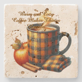 Coffee Makes Things Happen Stenen Onderzetter