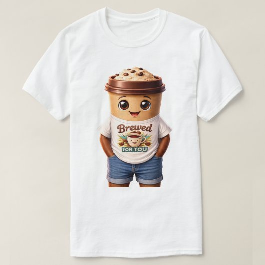Coffee Man – Fun Design for True Caffeine Kings T-shirt (Design voorkant)