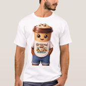 Coffee Man – Fun Design for True Caffeine Kings T-shirt (Voorkant)