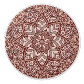 Coffee Mandala Keramische Knop (Voorkant)