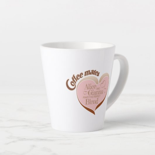 Coffee mates latte mug (Angle droit)