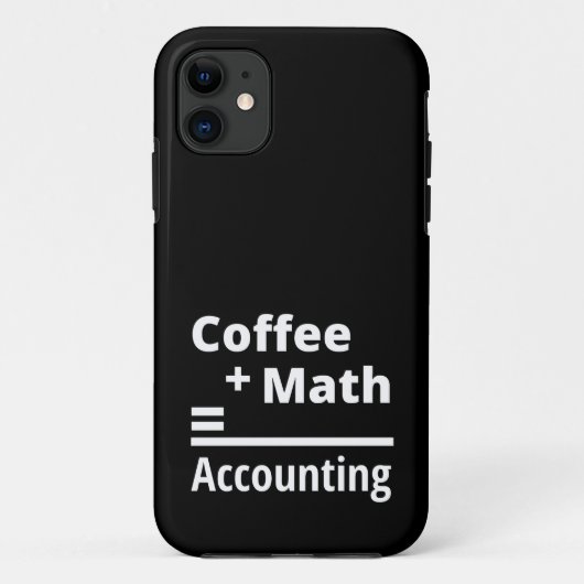 Coffee + Math = Accounting Case-Mate iPhone Case (Achterkant)