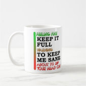 Coffee Meter Funny Mug Koffiemok (Links)
