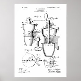 Coffee Mill Patent Poster
