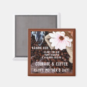 Coffee Moederdag Magnet Magneet (Voorkant / Achterkant)