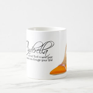 Coffee Mok Cinderella Oranje Shoes Quote Tea Cup