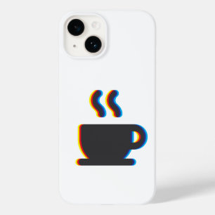 Coffee Mok Glitch Case-Mate iPhone 14 Hoesje