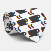 Coffee Mok Glitch Stropdas (Opgerold)