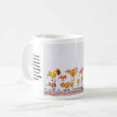 COFFEE MOK "Kippen" op de tweede schaal Ma Theu (Voorkant links)