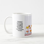 COFFEE MOK "Kippen" op de tweede schaal Ma Theu (Links)