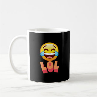 Coffee mok, LOL, Laughing emoji Koffiemok