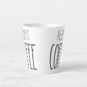 Coffee-Mok op maat met naam Latte Mok (Voorkant)