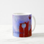 Coffee Mok "papavers" (Voorkant rechts)