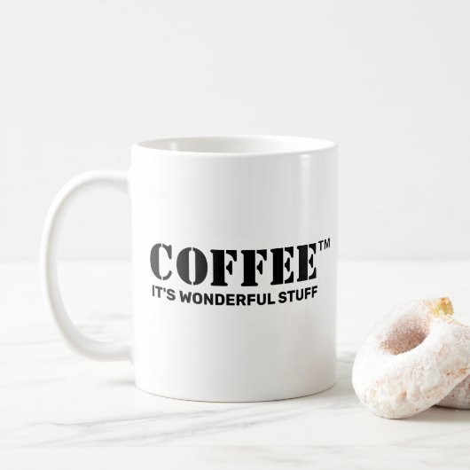 Coffee™ Mok (pas het aan!) (Met donut)