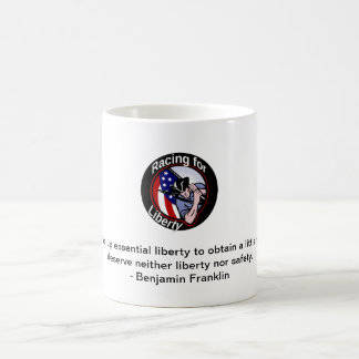 Coffee mok - Racing for Liberty logo w/Franklin