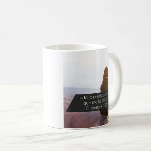 Coffee Mok - Todo lo puedo en Jesus (Voorkant rechts)