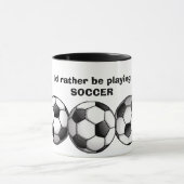 Coffee-Mok voetbalpatroonpatroon Mok (Midden)