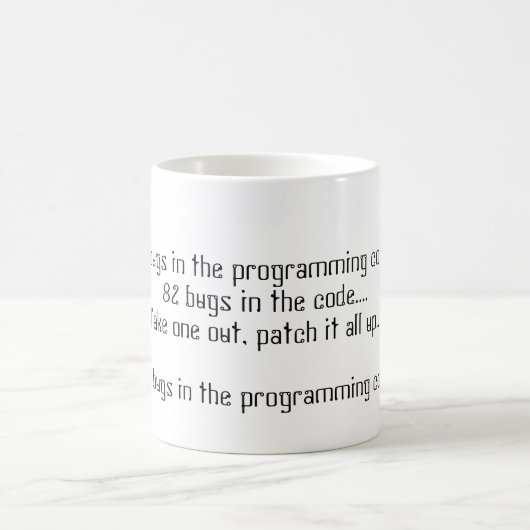 Coffee-Mok voor computerprogrammeerprogramma's Koffiemok (Center)