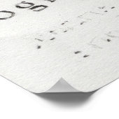 Coffee Mok zwart-wit potlood Tekening Poster (Hoek)