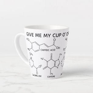 Coffee Molecules Cup O' Chemicals Custom Latte Mok