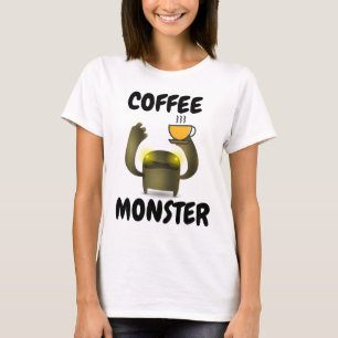 COFFEE MONSTER Funny T-shirts