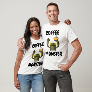COFFEE MONSTER T-shirts amusants
