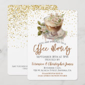 Coffee Morning Floral Kaart (Voorkant / Achterkant)