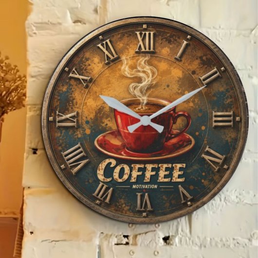 Coffee Motivation Grote Klok
