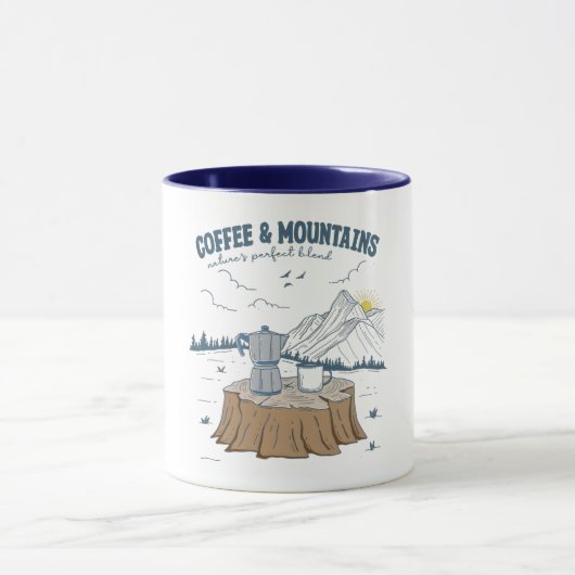 Coffee & Mountains Mok (Midden)