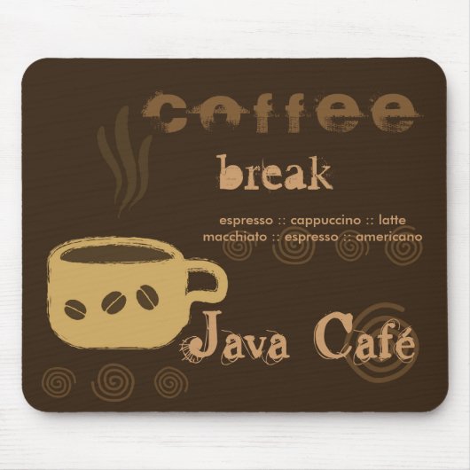 Coffee Mousepad Muismat (Voorkant)