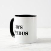 Coffee Mug 80's célèbre Grande Génération Cadeau A (Devant gauche)