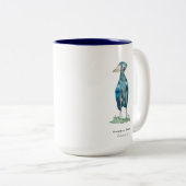 Coffee Mug à deux tons de cigogne (Devant droit)