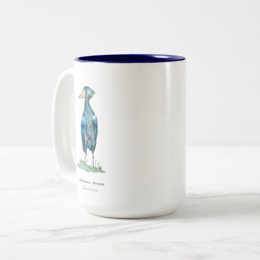 Coffee Mug à deux tons de cigogne (Devant gauche)
