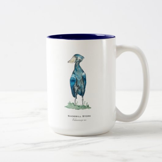 Coffee Mug à deux tons de cigogne (Droit)