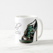 Coffee Mug Cendrillon Peacock Feathers Chaussures  (Devant droit)