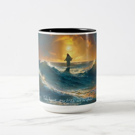 Coffee Mug Christian, "N'ayez pas peur" (Centre)