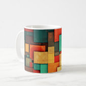COFFEE MUG - Color-Blocks in Many Colors (Front) Koffiemok (Voorkant links)