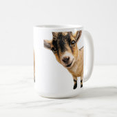 Coffee Mug - Cute Goat Peeking (Devant droit)