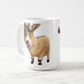 Coffee Mug - Cute Goat Peeking (Devant gauche)