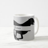 Coffee Mug de chien Greyhound personnalisé (Devant droit)