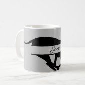 Coffee Mug de chien Greyhound personnalisé (Devant gauche)