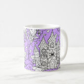 Coffee Mug Decorated with an Image of a Castle (Devant droit)