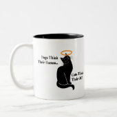 Coffee Mug Design Chiens pensent qu'ils Chats huma (Gauche)