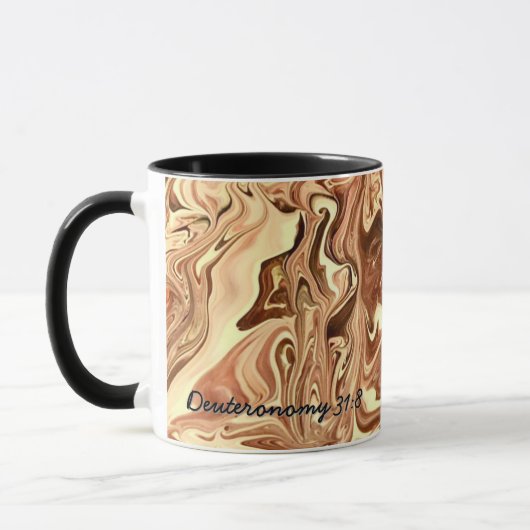 Coffee Mug. Deuteronomy 31:8 Bible Verse. Mok (Links)